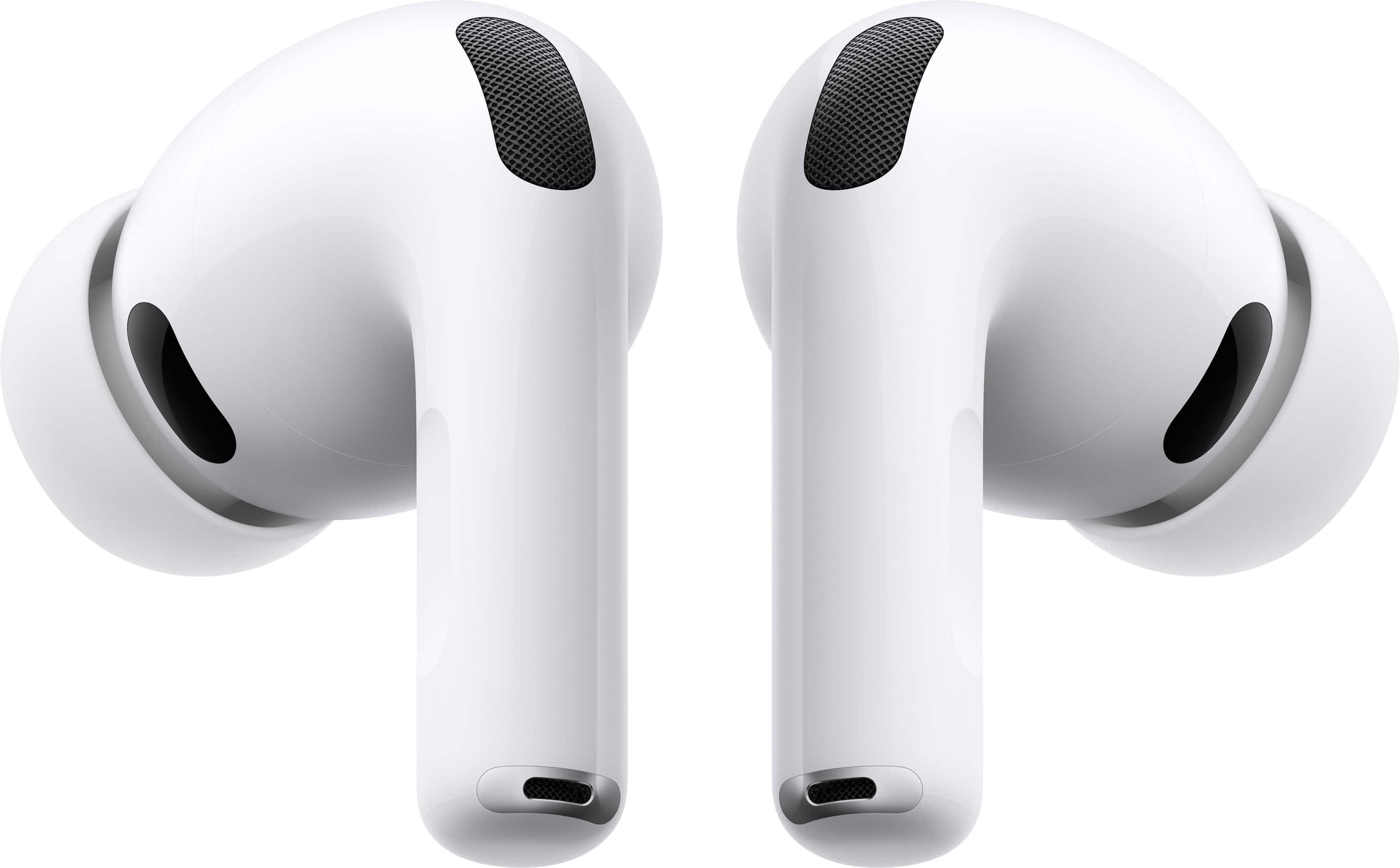 Apple AirPods Pro 3 in use with heart rate display on iPhone