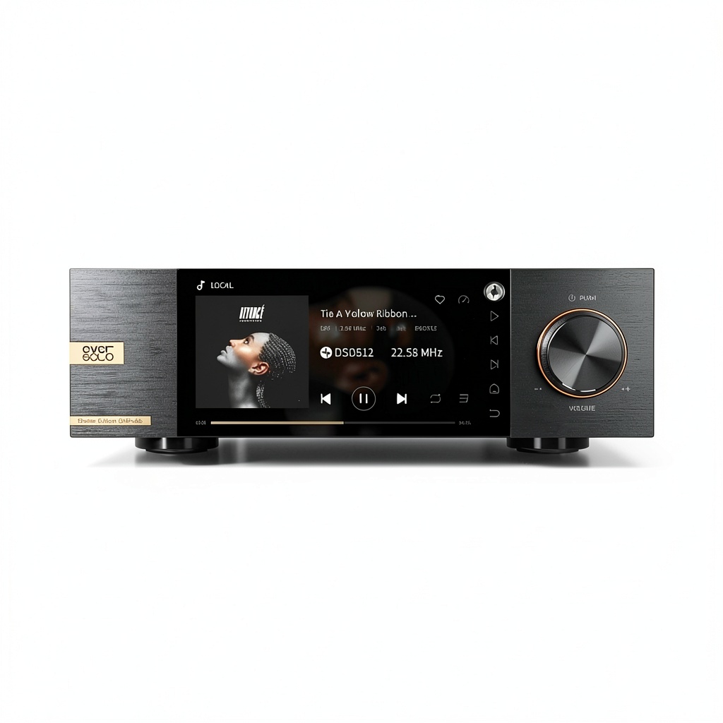 Installing EVERSOLO DMP A6 Gen 2 Master Edition Music Streamer Black on a wooden desk