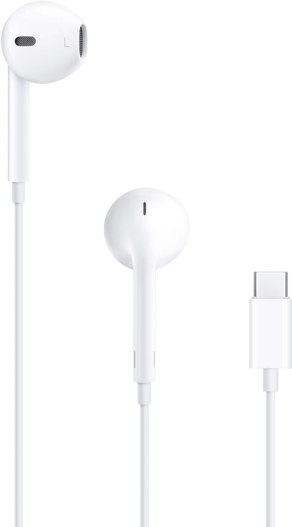 Apple EarPods USB C White Wired Earbuds with Mic-0