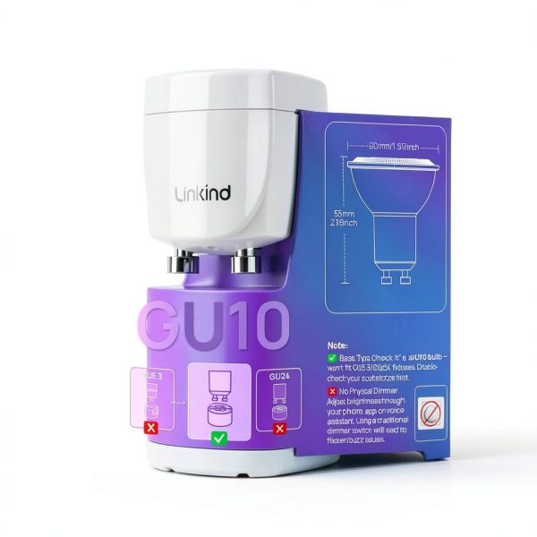Linkind MR16 GU10 Smart LED Bulb Matter Compatible, Color Changing-2