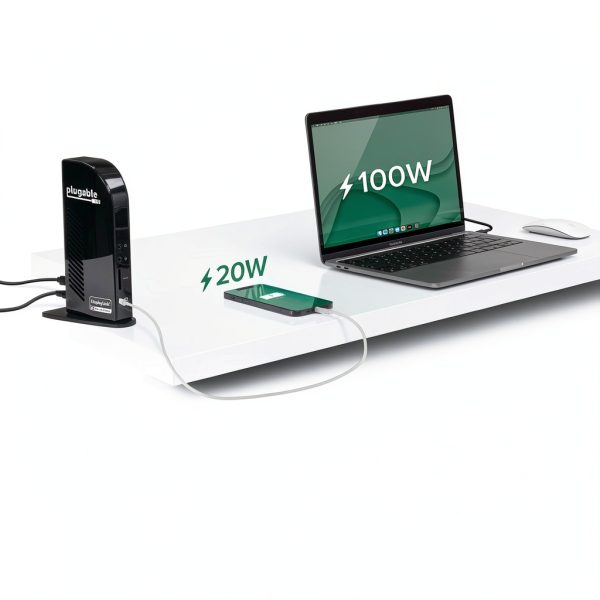 Plugable Triple Display USB‑C Dock 13‑Port 100W Power-3