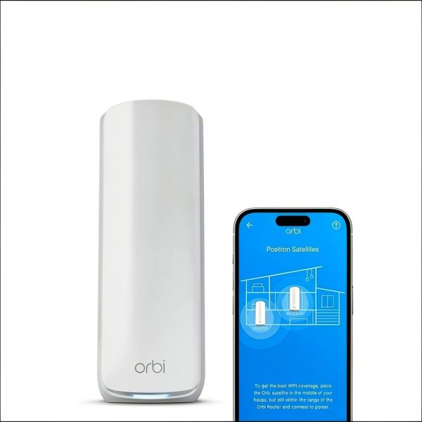 NETGEAR Orbi 870 Series BE21000 Tri-Band Mesh Wi‑Fi 7 Satellite White-7