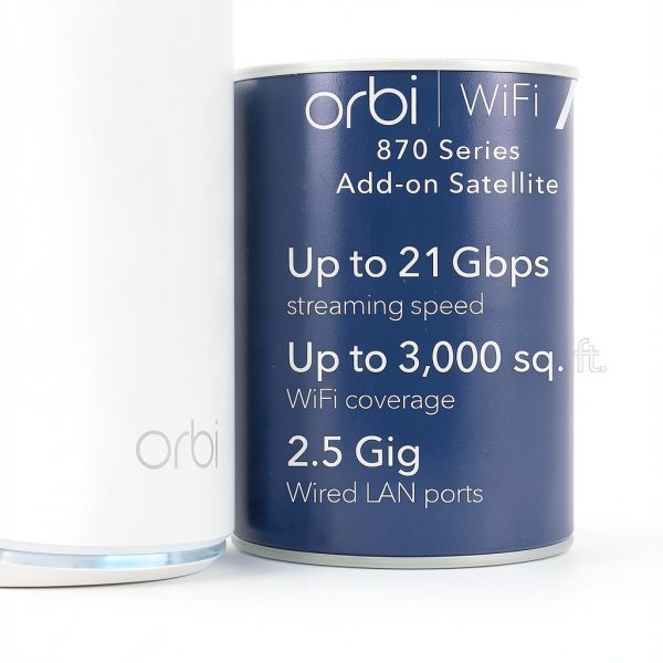 NETGEAR Orbi 870 Series BE21000 Tri-Band Mesh Wi‑Fi 7 Satellite White-2
