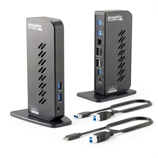 Plugable UD-6950Z USB 3.0 Dual 4K Docking Station, 6 USB Ports-0