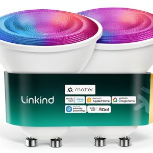 Linkind MR16 GU10 Smart LED Bulb Matter Compatible, Color Changing-0
