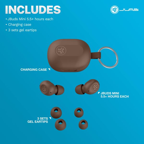 JLab JBuds Mini Tones True Wireless Earbuds 4625 W – Compact Colorful-10